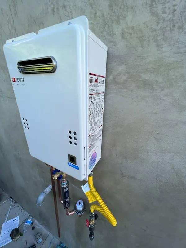 Tankless water heater installation for Millers homes
